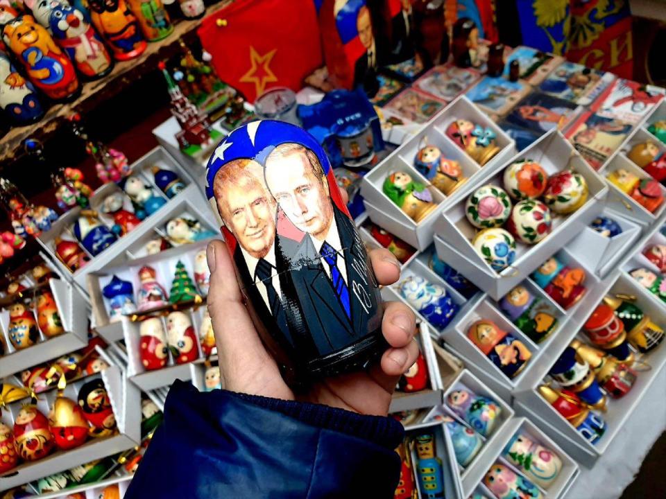 Nesting doll with Putin and Trump